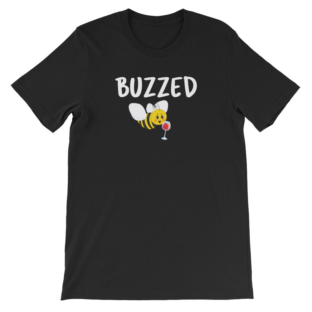 Funny Beekeeper T-Shirt Buzzed Wine Bee Unisex T-Shirt