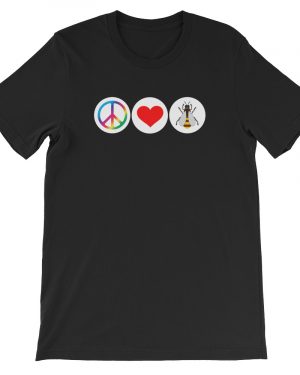 Funny Beekeeping T-Shirt Peace Love Bees Unisex T-Shirt