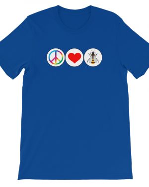 Funny Beekeeping T-Shirt Peace Love Bees Unisex T-Shirt