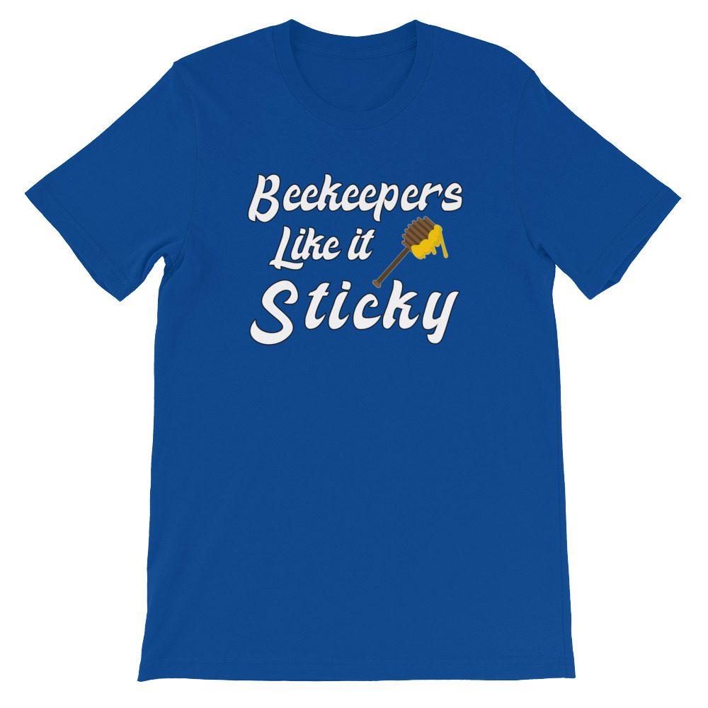Beekeeping Bee T-Shirt Beekeepers Like it Sticky Unisex T-Shirt - Image 2