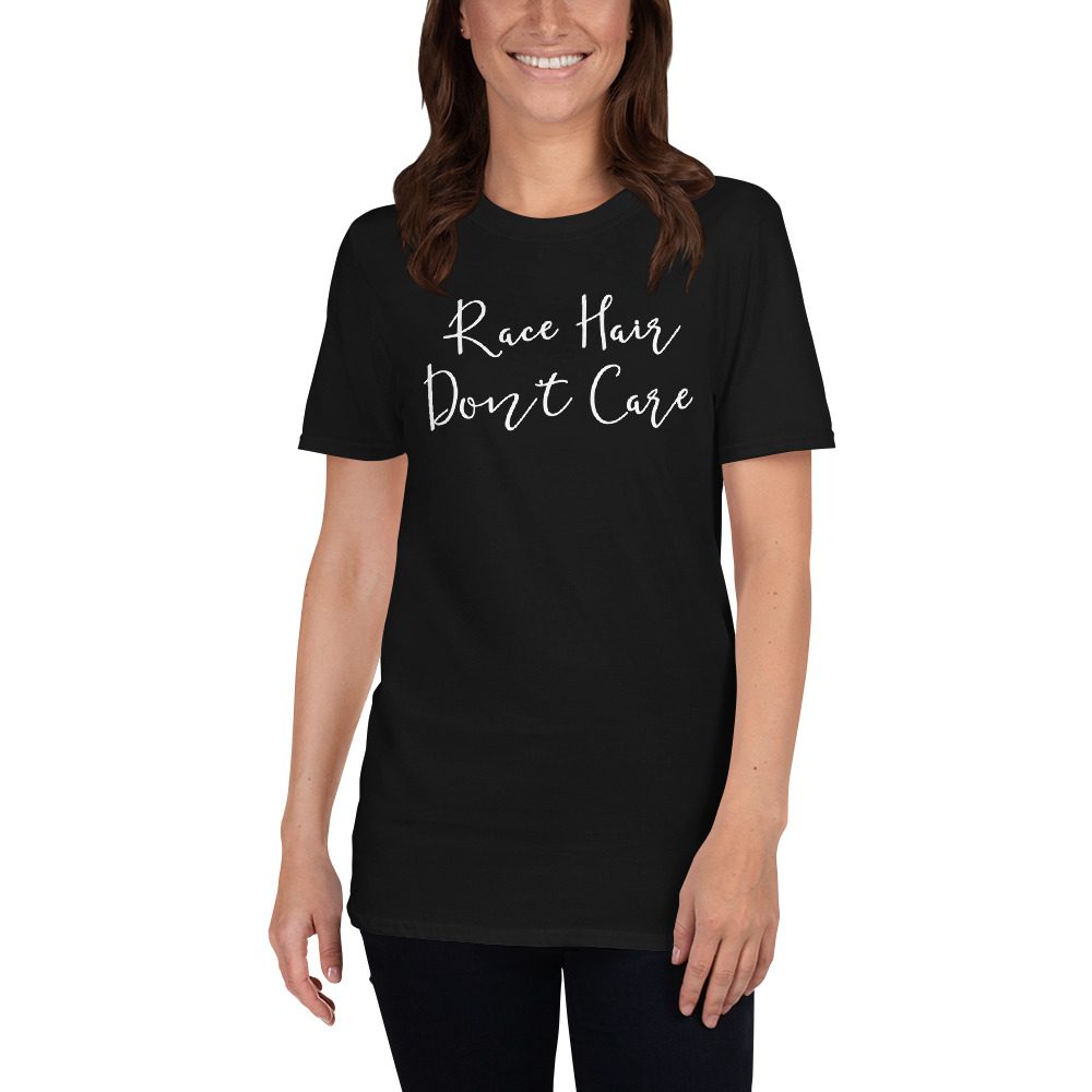 Race Hair Don't Care Shirt, Funny Racing T-Shirt, Mechanic Dirt Track Tee, Car Truck Racer TShirt - Image 3