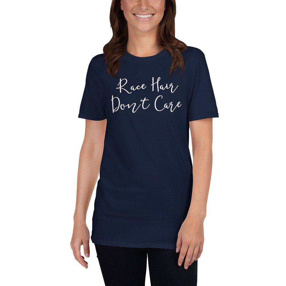 Race Hair Don't Care Shirt, Funny Racing T-Shirt, Mechanic Dirt Track Tee, Car Truck Racer TShirt - Image 2