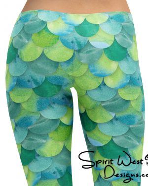 Mermaid Leggings – Green – Running Costume