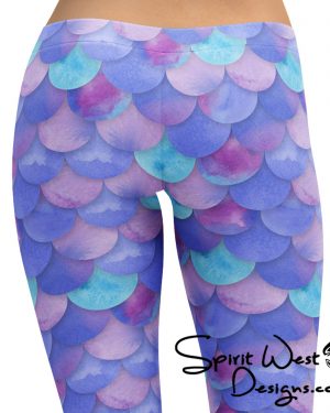 Mermaid Leggings – Purple Scales Running Costume