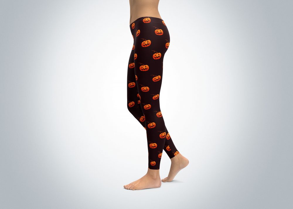 Halloween Scary Pumpkins Leggings - Image 3