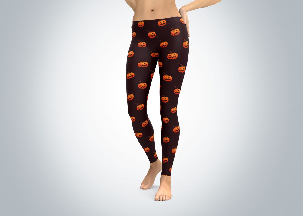 Halloween Scary Pumpkins Leggings - Image 4