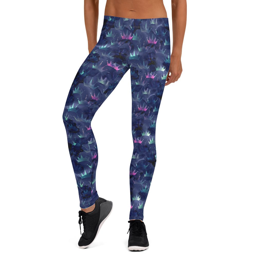 Princess Crowns Midnight Stars Leggings - Image 5