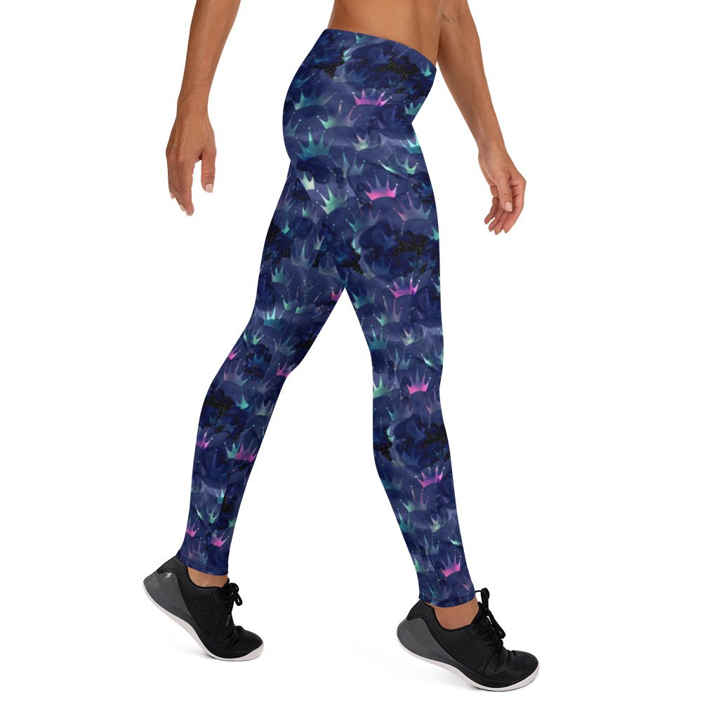 Princess Crowns Midnight Stars Leggings - Image 4