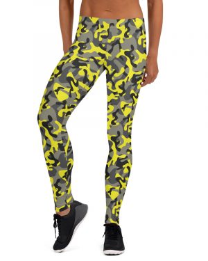 Yellow Camo Leggings – Running Costume