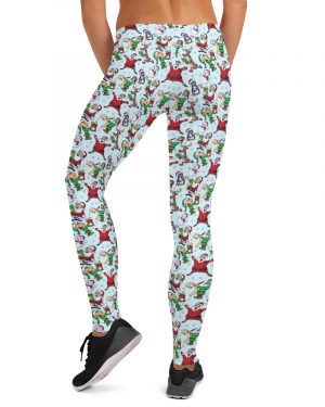 Christmas Leggings Santa Reindeer Elf – Running Costume