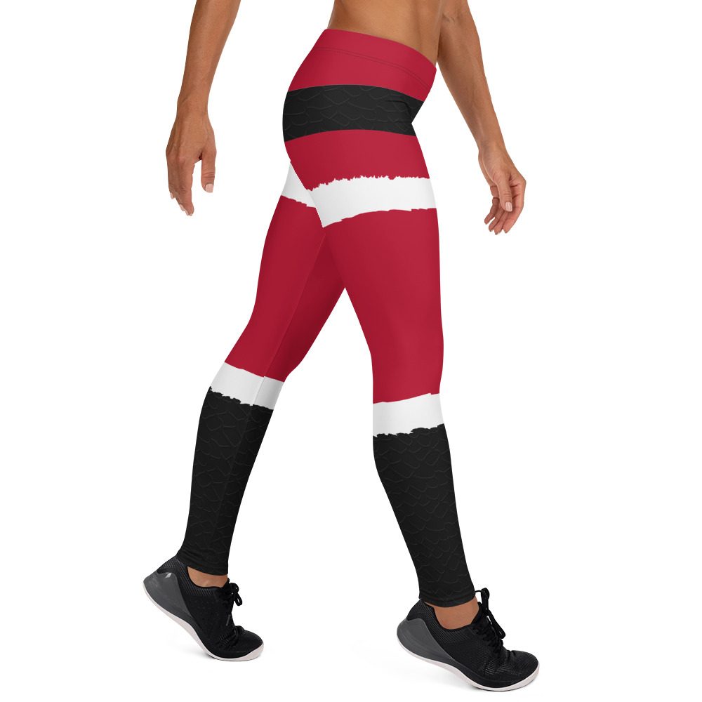 Santa Claus Christmas Leggings - Running Costume - Image 4