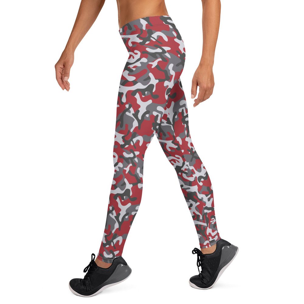 Brick Red Camo Leggings - Running Costume - Image 3