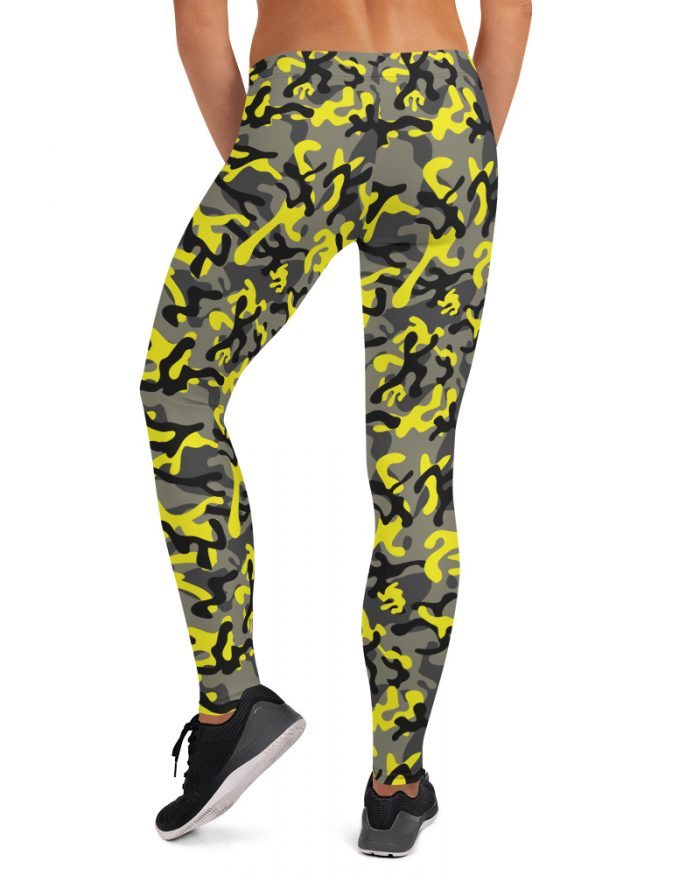 Yellow Camo Leggings – Running Costume