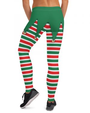 Christmas Elf Leggings Running Costume