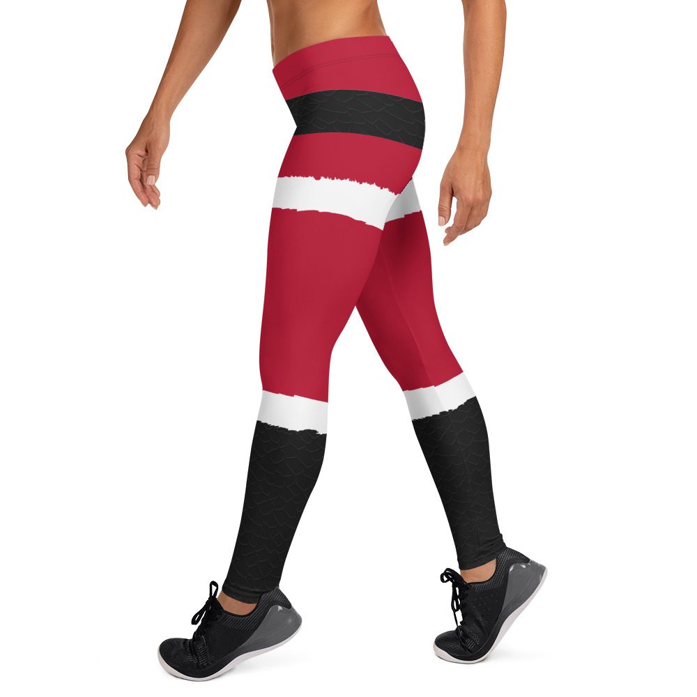 Santa Claus Christmas Leggings - Running Costume - Image 3
