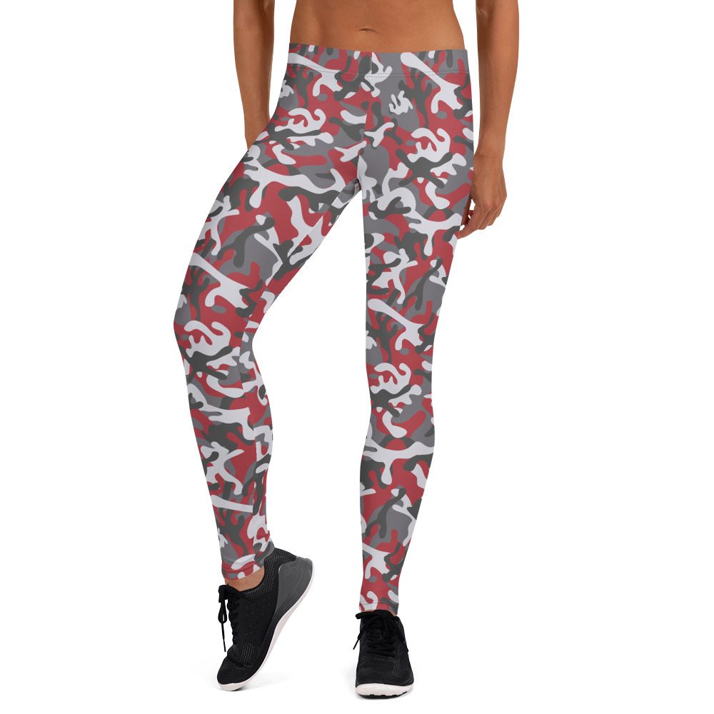 Brick Red Camo Leggings - Running Costume
