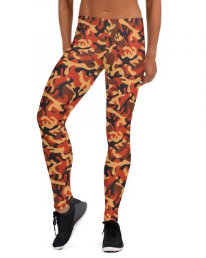 Orange Camo Leggings – Running Costume