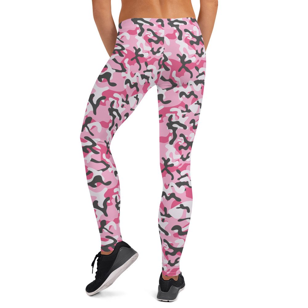 Pink Camo Leggings - Running Costume - Image 2