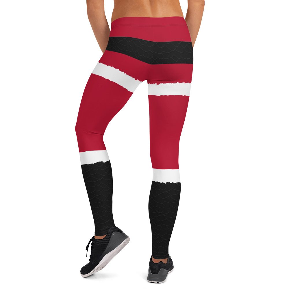 Santa Claus Christmas Leggings - Running Costume - Image 2