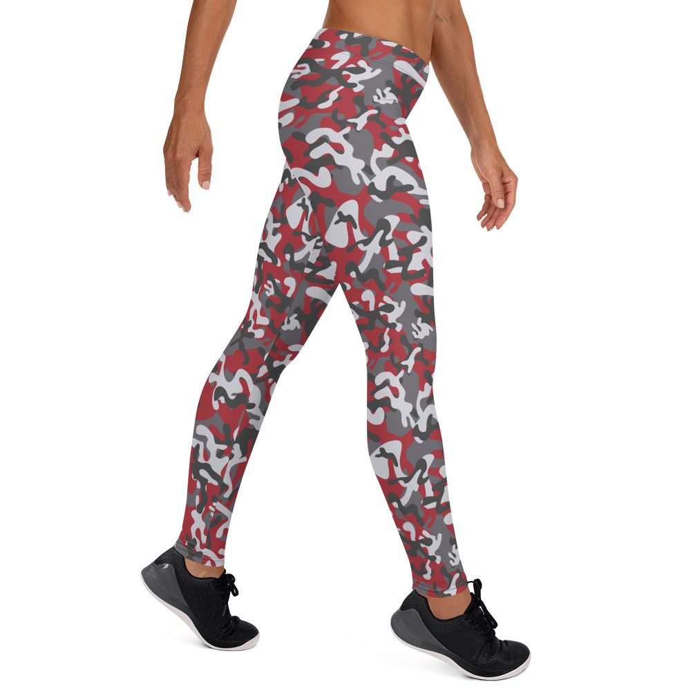 Brick Red Camo Leggings - Running Costume - Image 4