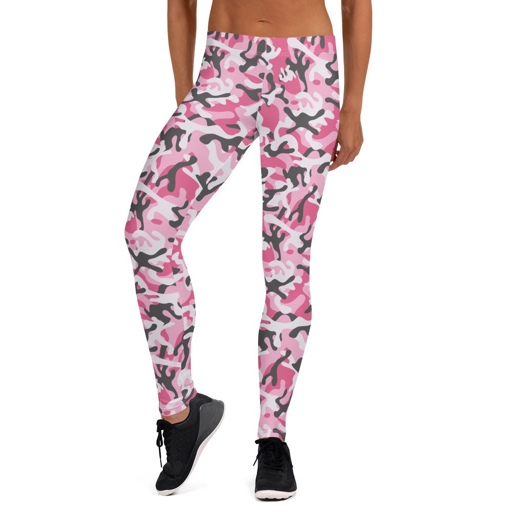 Pink Camo Leggings - Running Costume