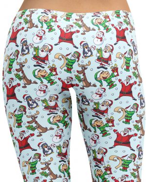 Christmas Leggings Santa Reindeer Elf – Running Costume