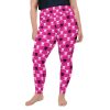 Plus Size Leggings, Pink Leggings, Skull Leggings, Plus size Skull Leggings, xl leggings, 2xl, 3xl, 4xl, 5xl, 6xl, yoga pants, yoga leggings, dance pants, running costume, stretchy leggings for big girls