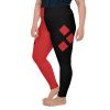 Plus Size Leggings, Harley Quinn Plus Size Leggings, Daddy's Little Monster, Leggings, Plus size Cat Leggings, xl leggings, 2xl, 3xl, 4xl, 5xl, 6xl, yoga pants, yoga leggings, dance pants, running costume, Halloween Leggings, stretchy leggings for big girls