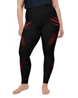 Ripped Scratched Halloween Plus Size Leggings