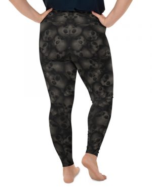 Gothic Skull Halloween Costume Plus Size Leggings