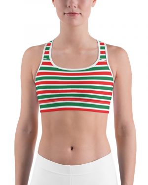 Christmas Elf Sports bra