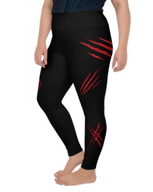 Ripped Scratched Halloween Plus Size Leggings