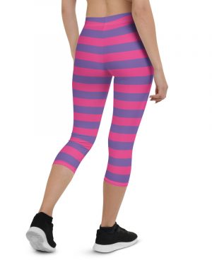 Cheshire Cat Halloween Running Costume Capri Leggings