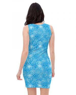 Elsa Frozen Christmas Snowflake Bodycon Dress