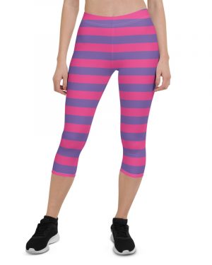 Cheshire Cat Halloween Running Costume Capri Leggings