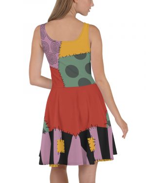 Nightmare Sally Skater Dress | Nightmare Before Christmas Cosplay Halloween Zombie Costume