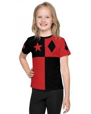 Harley Quinn Costume Halloween Cosplay – Kids crew neck t-shirt