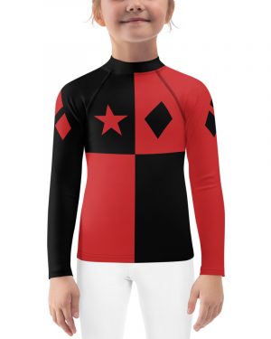 Harley Quinn Halloween Cosplay – Kids Rash Guard