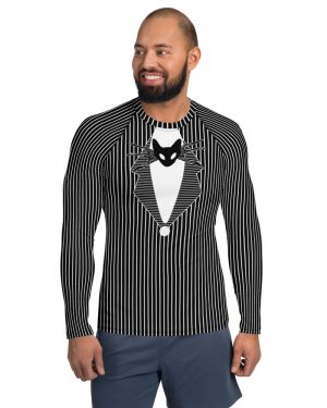 Jack Skellington Nightmare Before Christmas Costume – Men’s Rash Guard