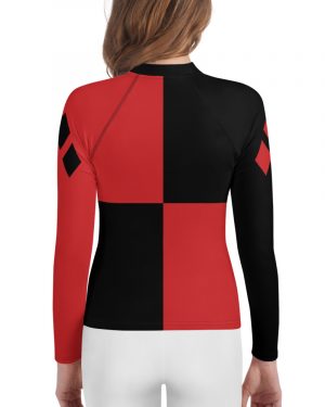 Harley Quinn Costume Halloween Cosplay – Youth Rash Guard