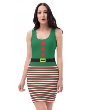 Christmas Elf Costume – Fitted Bodycon Dress