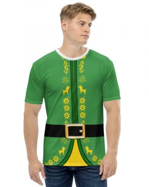 Buddy The Elf Christmas Costume – Men’s T-shirt