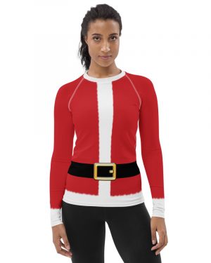 Santa Claus Costume – Women’s Rash Guard