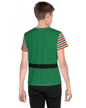 Christmas Holiday Elf Cosstume Youth crew neck t-shirt