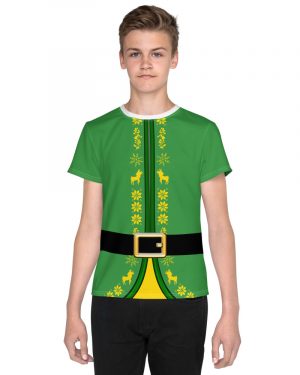 Buddy The Elf Christmas Costume – Youth T-Shirt