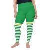 Leprechaun Costume, St. Patrick's Day Irish Costume, Plus Size High Waisted Leggings