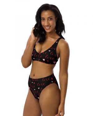 Love Valentines Day – Eco Friendly Cheeky High-Waisted Bikini