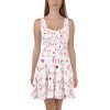 Valentines Dress, White and Red Love Skater Dress