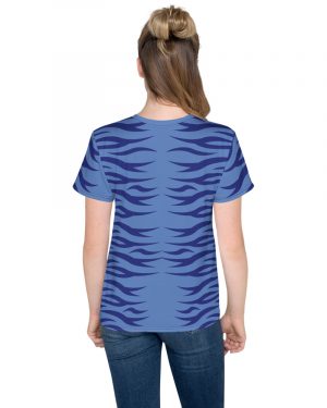 Blue Alien Avatar Costume – Youth crew neck t-shirt