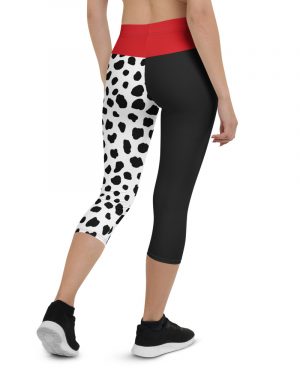 Cruella Devil Costume | Activewear Capri Leggings